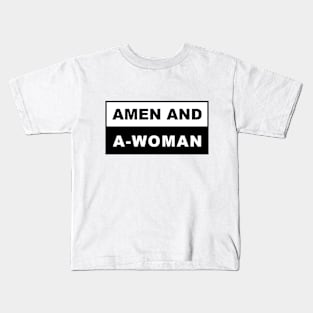 Amen and Awoman Kids T-Shirt